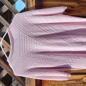 ⭐️St.Michels by Marks and spencer Pink Cable knit Vintage Top